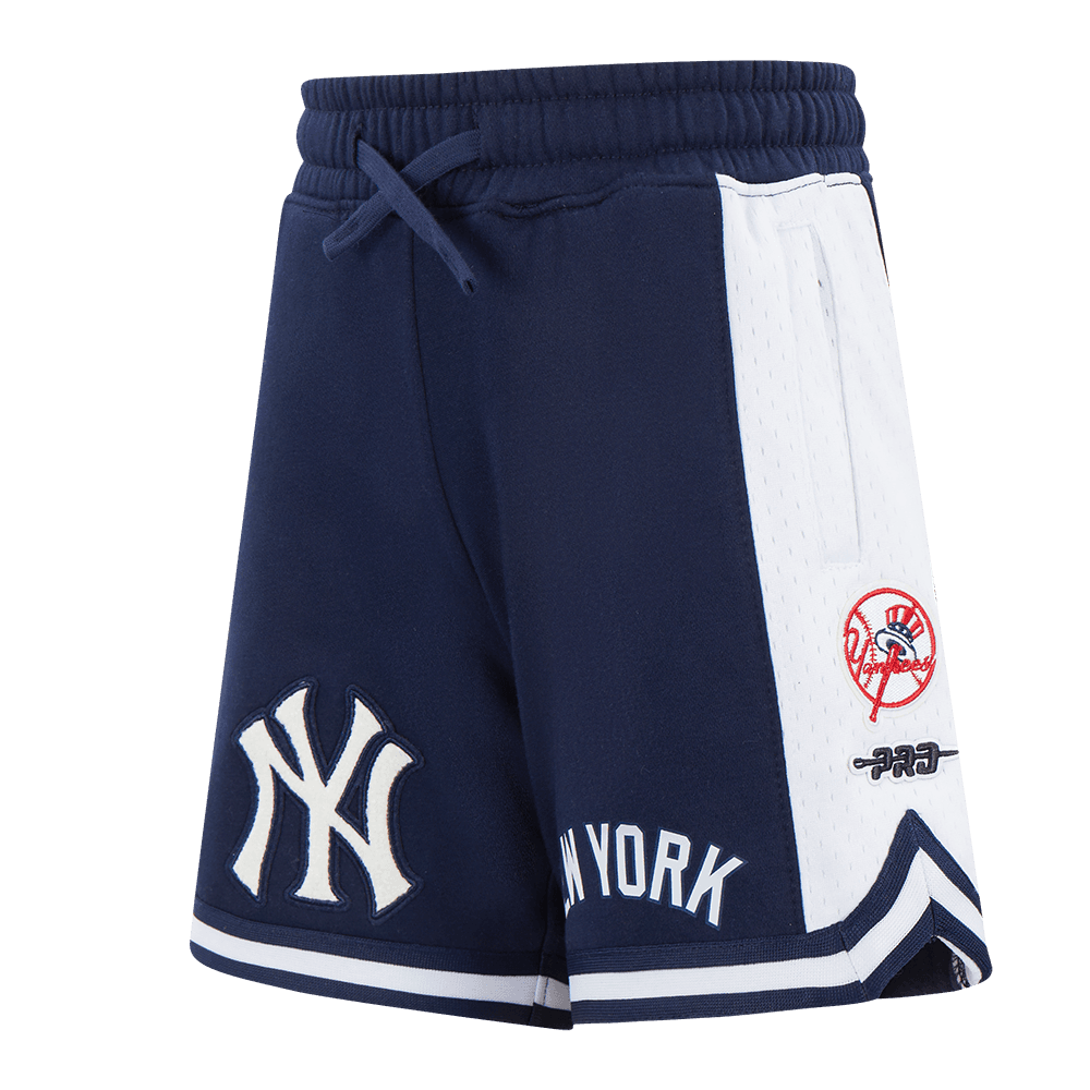 Boy’s New York Yankees Midnight Navy Classic Chenille Big Boys Athletic Short by Pro Standard®