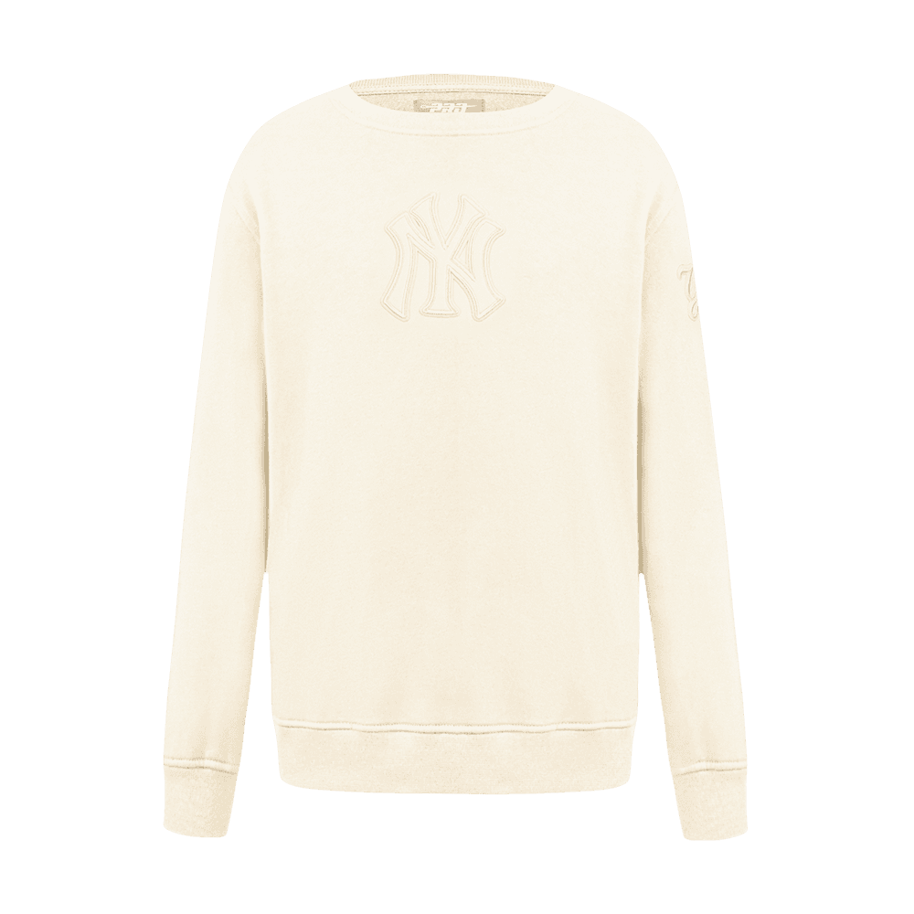Boy’s New York Yankees Eggshell Neutral Big Boys Crewneck Sweatshirt by Pro Standard®