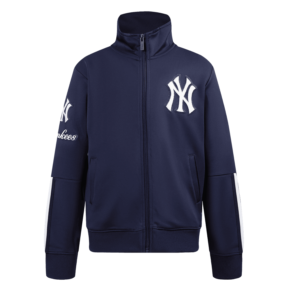 Boy’s New York Yankees Midnight Navy Classic Chenille Big Boys Track Jacket by Pro Standard®