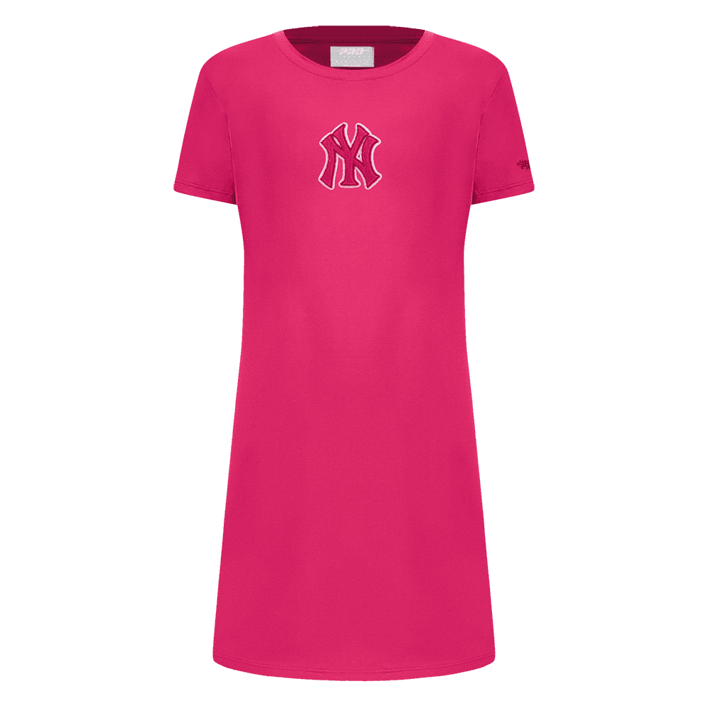 Girl’s New York Yankees Beetroot Purple Triple Pink Big Girls Tee Dress by Pro Standard®