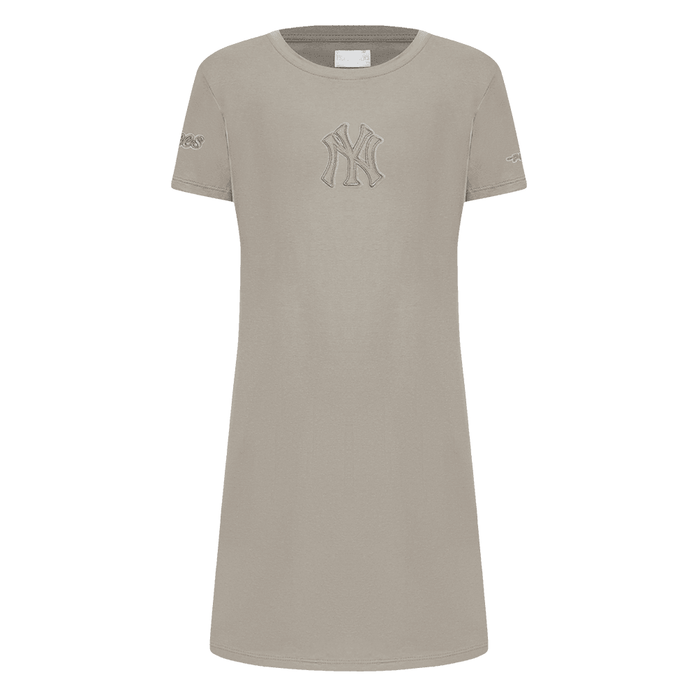 Girl’s New York Yankees Taupe Neutral Big Girls Tee Dress by Pro Standard®