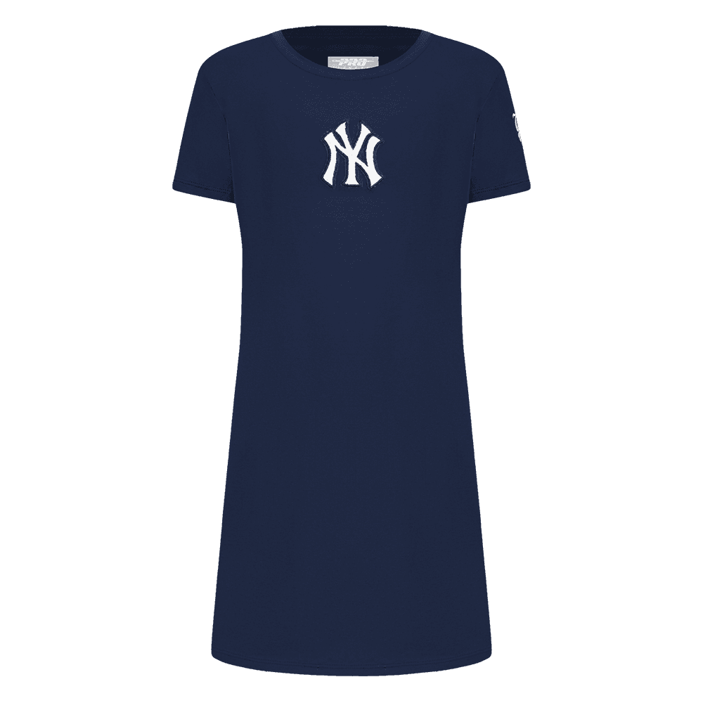 Girl’s New York Yankees Midnight Navy Classic Essentials Big Girls Tee Dress by Pro Standard®