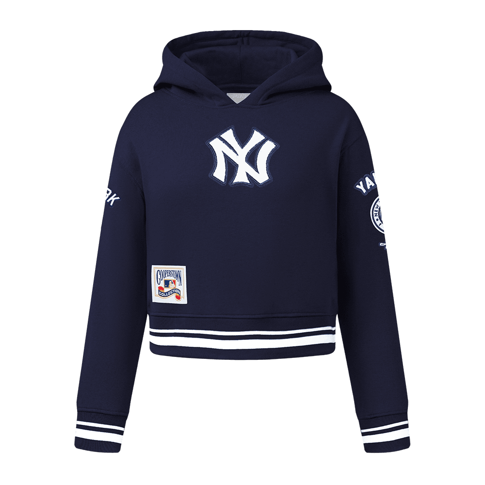 Girl’s New York Yankees Midnight Navy Retro Classics Big Girls Pullover Hoodie by Pro Standard®