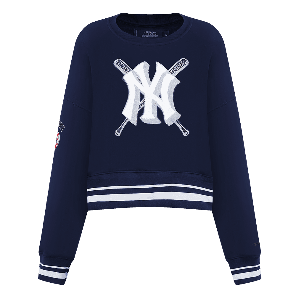 Women’s New York Yankees Midnight Navy Mash Up Crewneck Sweatshirt by Pro Standard®