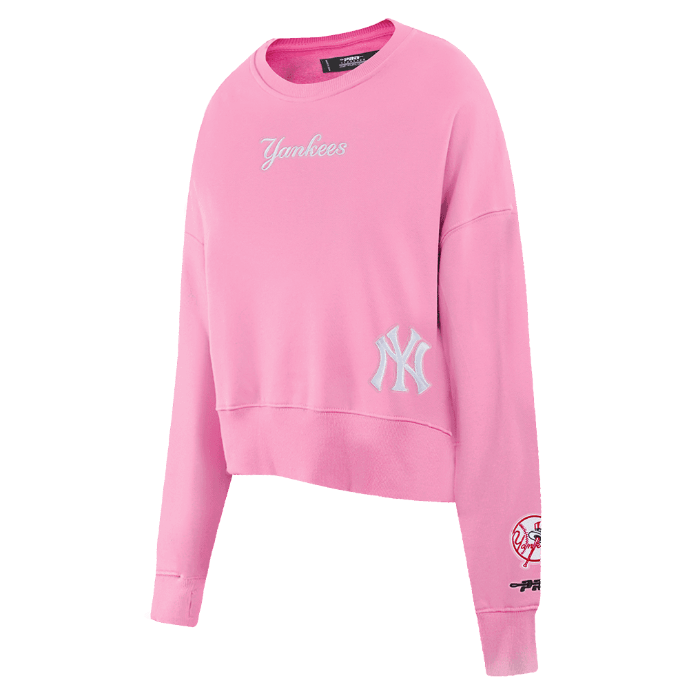 Women’s New York Yankees Pink Wingspan Crewneck Sweatshirt by Pro Standard®