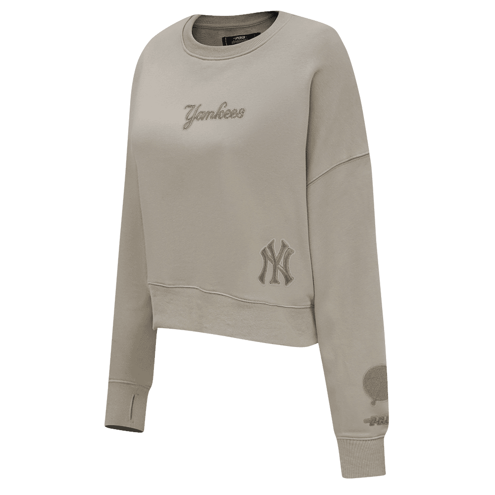 Women’s New York Yankees Taupe Wingspan Crewneck Sweatshirt by Pro Standard®