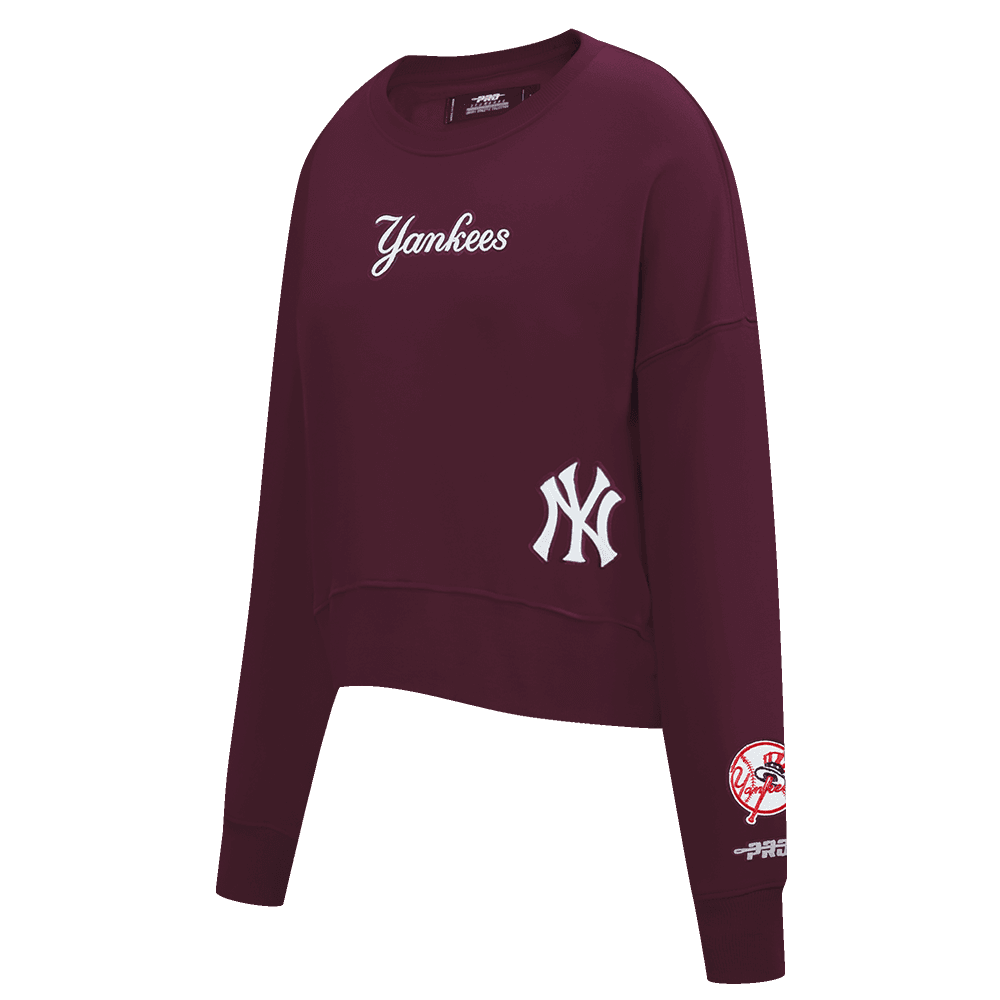 Women’s New York Yankees Wine Wingspan Crewneck Sweatshirt by Pro Standard®