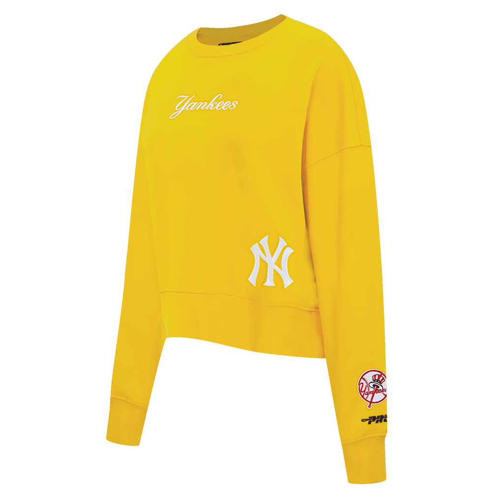 Women’s New York Yankees Yellow Wingspan Crewneck Sweatshirt by Pro Standard®