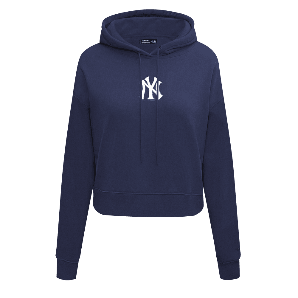 Women’s New York Yankees Midnight Navy Classic Cropped Pullover Hoodie by Pro Standard®