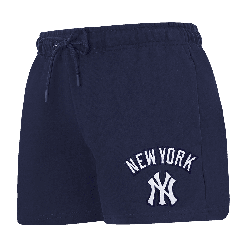Women’s New York Yankees Midnight Navy Classic Chenille Fleece Short by Pro Standard®