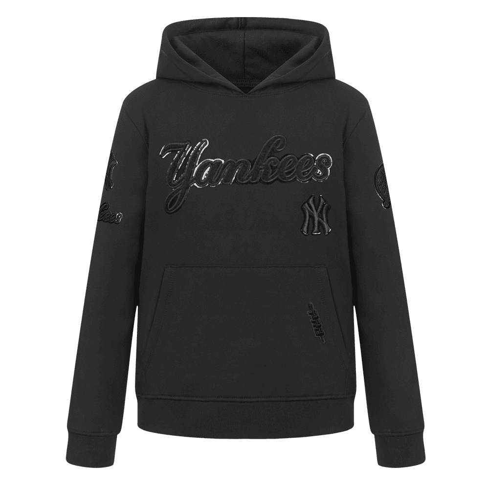 Boy’s New York Yankees Triple Black Little Boys Pullover Hoodie by Pro Standard®