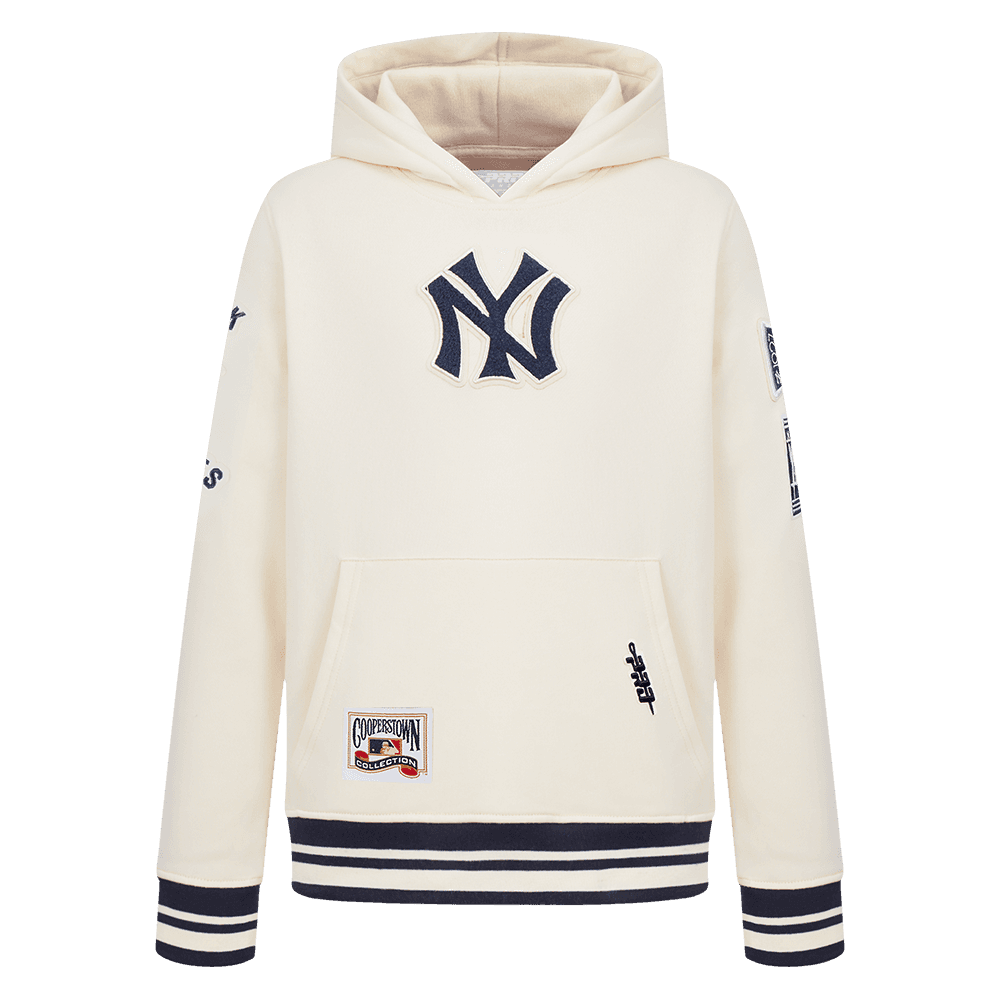 Boy’s New York Yankees Eggshell and Midnight Navy Retro Classics Little Boys Pullover Hoodie by Pro Standard®