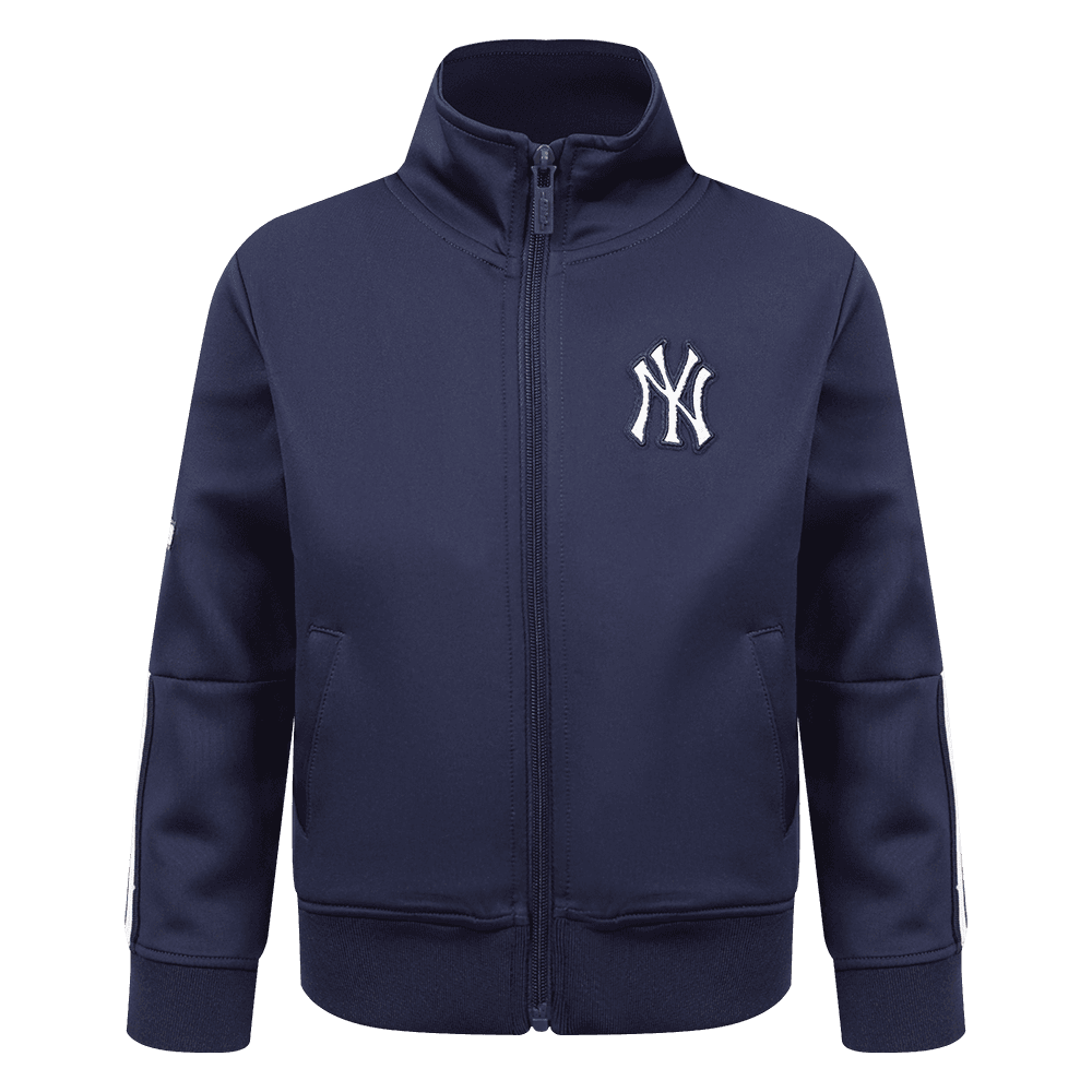 Boy’s New York Yankees Midnight Navy Classic Chenille Toddler Boys Track Jacket by Pro Standard®