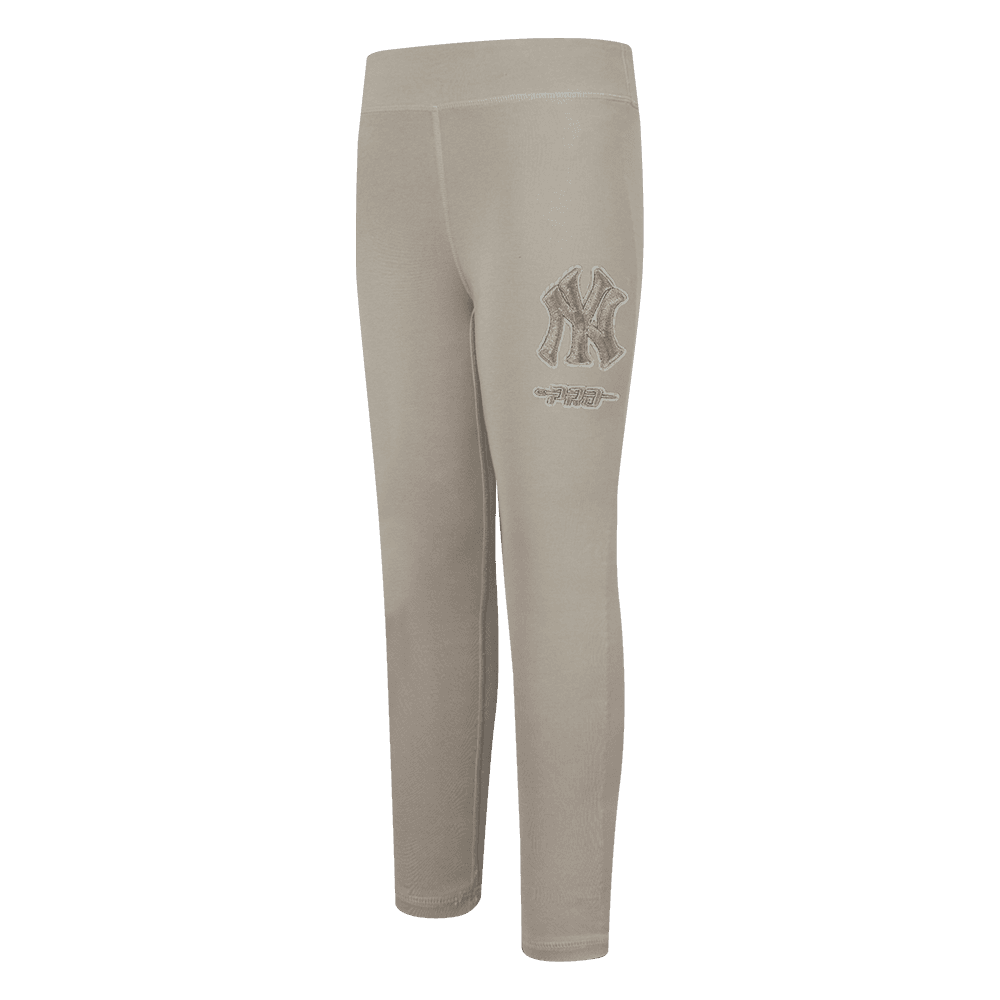Girl’s New York Yankees Taupe Neutral Tod Girls Legging by Pro Standard®