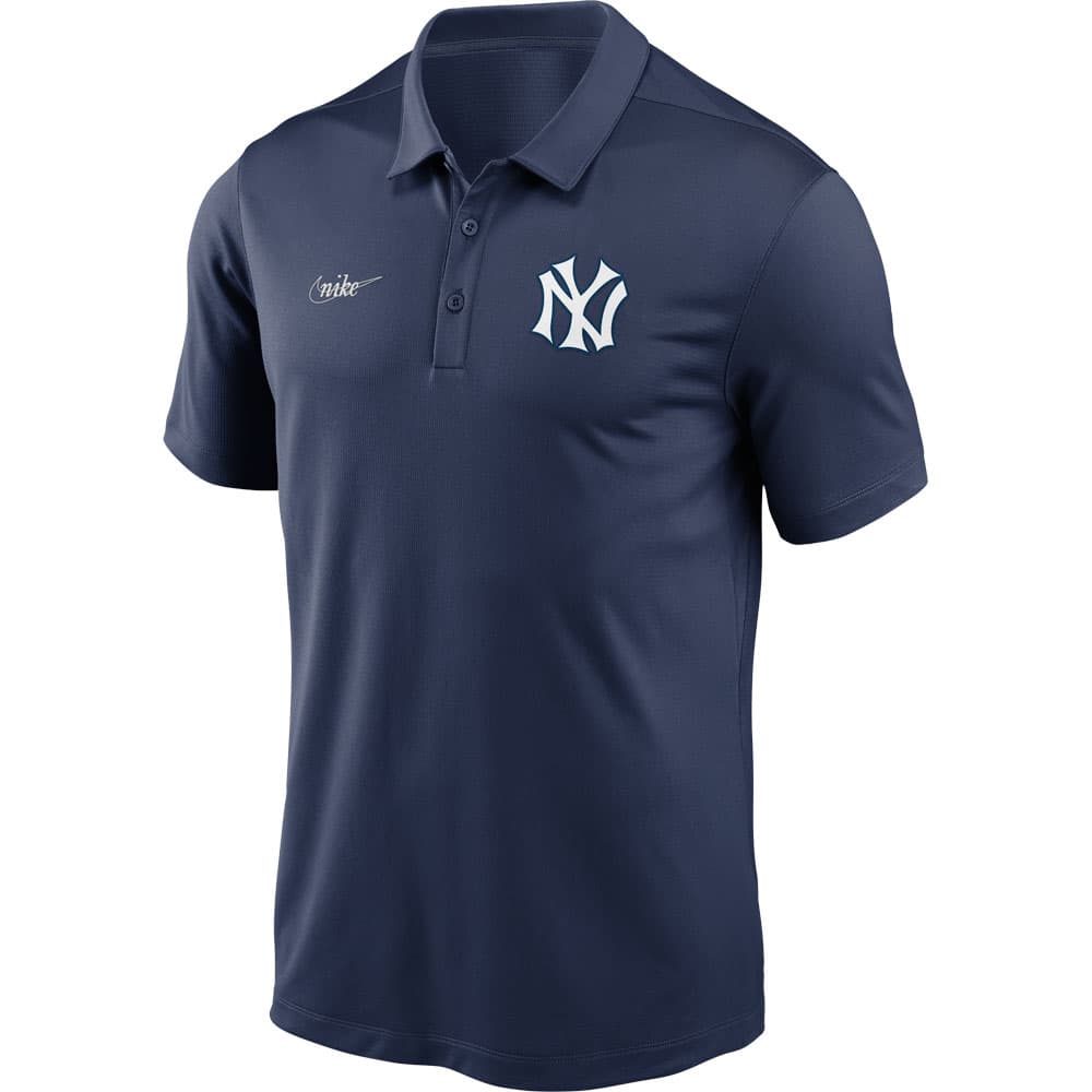 New York Yankees Navy Cooperstown Collection Logo Franchise Performance Polo by Nike